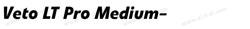 Veto LT Pro Medium字体转换
